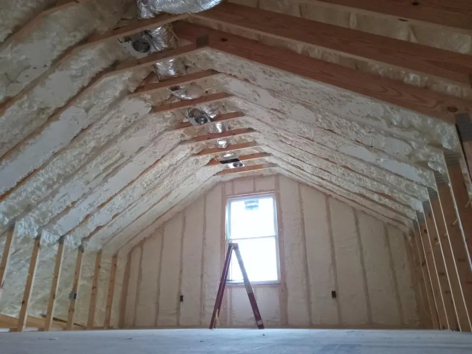 Spray foam roofing application for Crawl Space Insulation project in Floresville